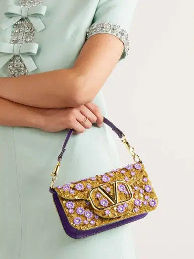 Valentino Garavani Locò Small Embellished Leather Bag | Thumbnail 2