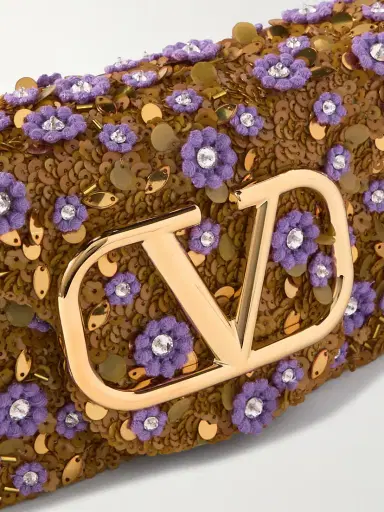 Valentino Garavani Locò Small Embellished Leather Bag | Thumbnail 4