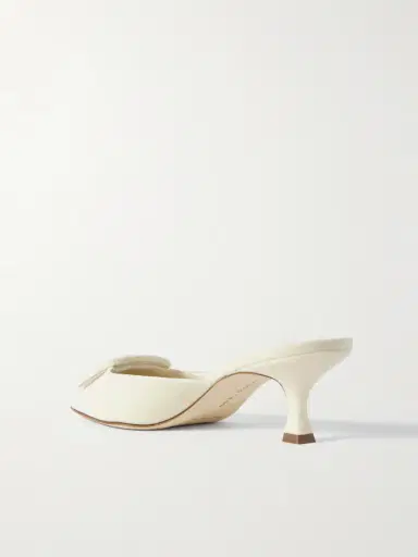 Manolo Blahnik Maysale 50 Buckled Velvet Mules | Thumbnail 3 Manolo Blahnik Maysale 50 Buckled Velvet Mules | Thumbnail 3