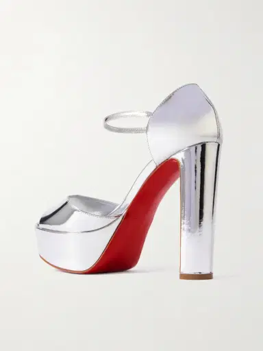 Christian Louboutin Sandaloo 130 Mirrored-leather Platform Sandals | Thumbnail 3 Christian Louboutin Sandaloo 130 Mirrored-leather Platform Sandals | Thumbnail 3