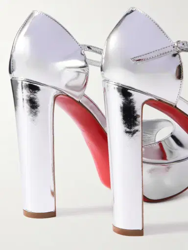Christian Louboutin Sandaloo 130 Mirrored-leather Platform Sandals | Thumbnail 4 Christian Louboutin Sandaloo 130 Mirrored-leather Platform Sandals | Thumbnail 4