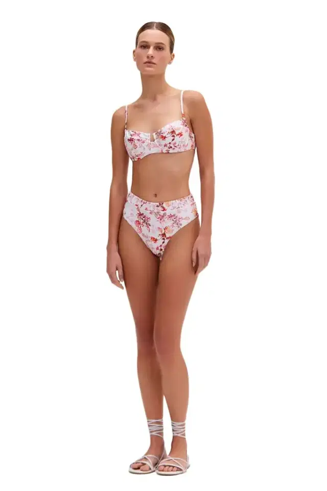 PatBo Floral Haze High Leg Bikini Bottom (EXCLUSIVE)