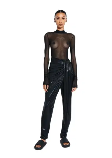 LAPOINTE Coated Jersey Draped Pant | Thumbnail 1 LAPOINTE Coated Jersey Draped Pant | Thumbnail 1