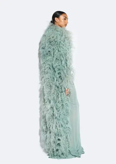 LAPOINTE Marbled Feathers Coat | Thumbnail 2 LAPOINTE Marbled Feathers Coat | Thumbnail 2