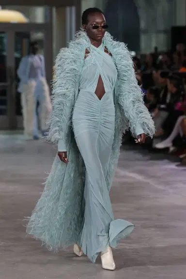 LAPOINTE Marbled Feathers Coat | Thumbnail 5 LAPOINTE Marbled Feathers Coat | Thumbnail 5