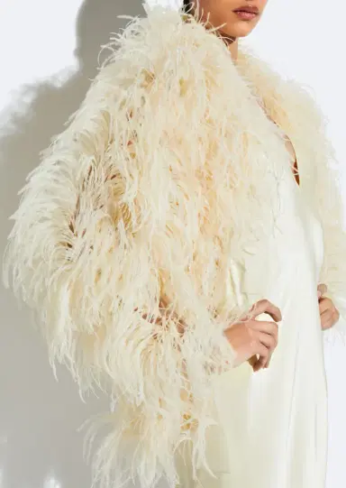 Lapointe Marbled Feathers Jacket | Thumbnail 3 Lapointe Marbled Feathers Jacket | Thumbnail 3