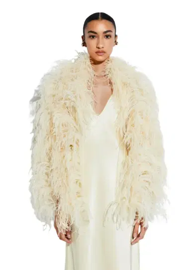 Lapointe Marbled Feathers Jacket | Thumbnail 1 Lapointe Marbled Feathers Jacket | Thumbnail 1