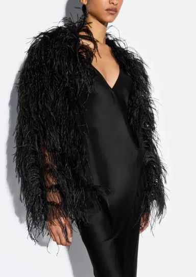 Lapointe Marbled Feathers Jacket | Thumbnail 3 Lapointe Marbled Feathers Jacket | Thumbnail 3