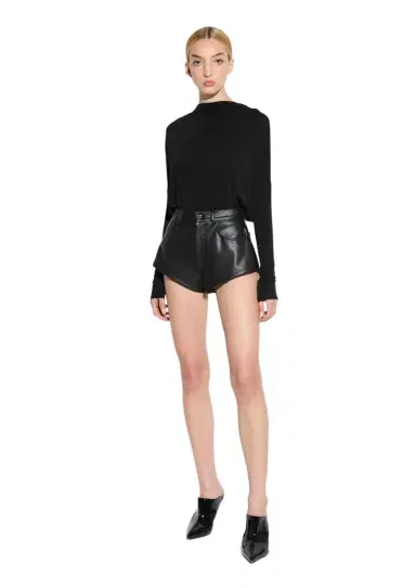 Lapointe Stretch Faux Leather Mini Short | Thumbnail 1 Lapointe Stretch Faux Leather Mini Short | Thumbnail 1