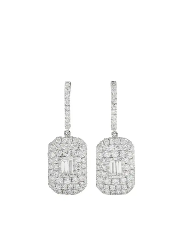 SHAY 18-karat White Gold Diamond Earrings