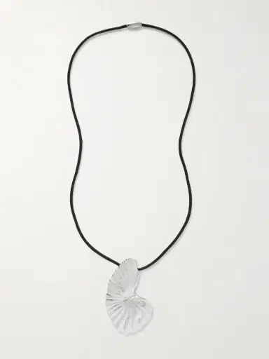 YSSO The Birth Of Venus Sterling Silver And Cord Necklace | Thumbnail 4