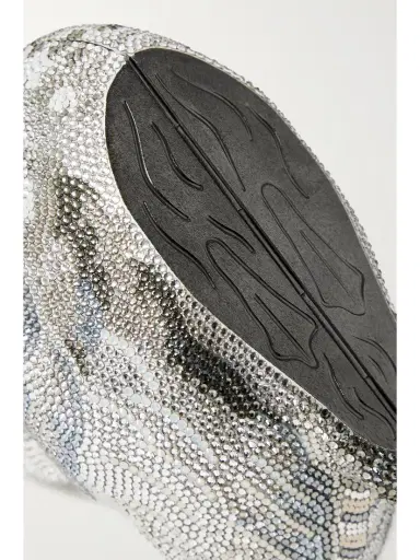 Judith Leiber Couture Swan Odette Crystal-embellished Silver-tone Clutch | Thumbnail 6