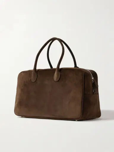 Magda Butrym Brigitte Large Leather-trimmed Suede Tote | Thumbnail 3 Magda Butrym Brigitte Large Leather-trimmed Suede Tote | Thumbnail 3