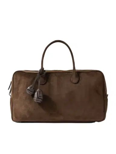 Magda Butrym Brigitte Large Leather-trimmed Suede Tote | Thumbnail 1 Magda Butrym Brigitte Large Leather-trimmed Suede Tote | Thumbnail 1