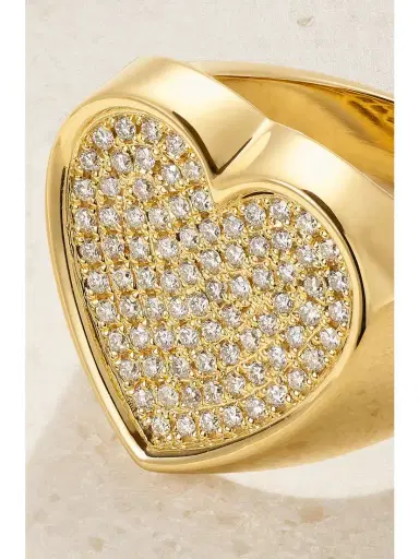 Established Heart 18-karat Gold Diamond Ring | Thumbnail 4