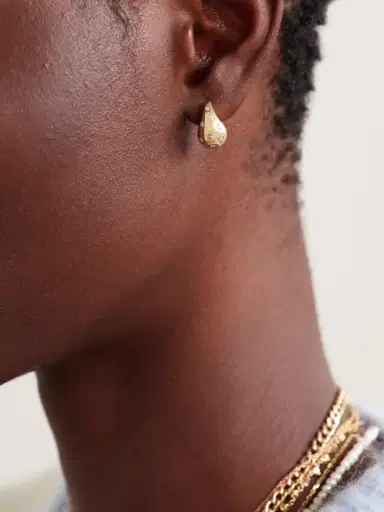 Roxanne First Happy Tears 14-karat Gold Diamond Earrings | Thumbnail 2 Roxanne First Happy Tears 14-karat Gold Diamond Earrings | Thumbnail 2