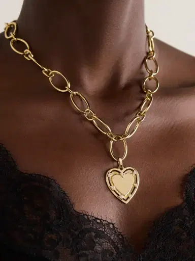 Foundrae Heart Token - Love 18-karat Gold Diamond Necklace | Thumbnail 2 Foundrae Heart Token - Love 18-karat Gold Diamond Necklace | Thumbnail 2