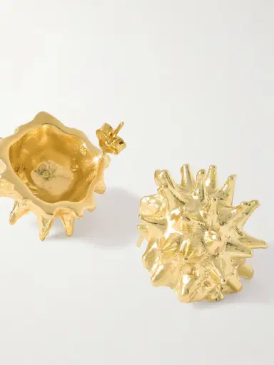 YSSO Sea Urchin Gold-plated Earrings | Thumbnail 3 YSSO Sea Urchin Gold-plated Earrings | Thumbnail 3