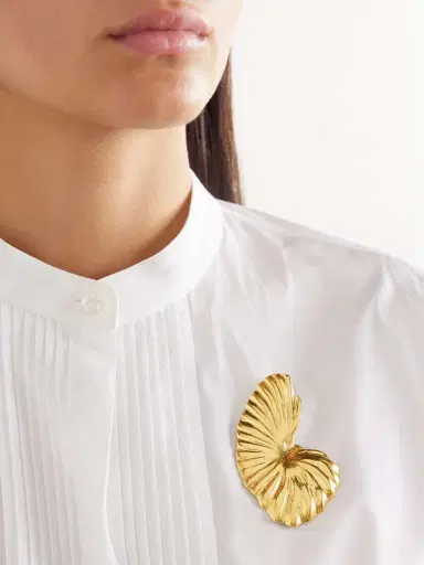 YSSO Birth Of Venus Gold-plated Brooch | Thumbnail 2 YSSO Birth Of Venus Gold-plated Brooch | Thumbnail 2