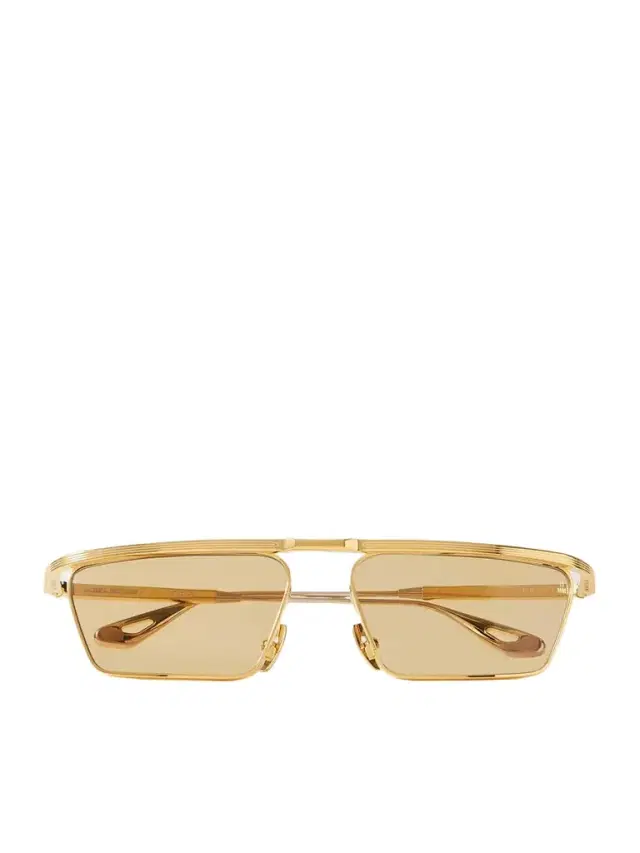 Jacques Marie Mage Bogart D-frame Gold-tone Sunglasses