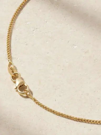 Established Mom Tattoo Small 18-karat Gold Diamond Necklace | Thumbnail 3