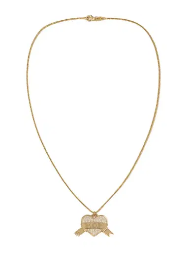Established Mom Tattoo Small 18-karat Gold Diamond Necklace | Thumbnail 1