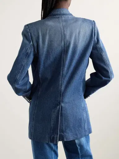 Versace Embellished Denim Blazer | Thumbnail 4 Versace Embellished Denim Blazer | Thumbnail 4