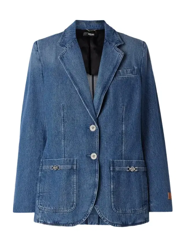 Embellished Denim Blazer