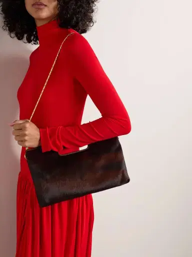Dries Van Noten Calf Hair Shoulder Bag | Thumbnail 6