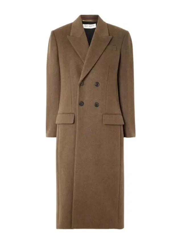 Double-breasted Brushed Wool And Cashmere-blend Coat