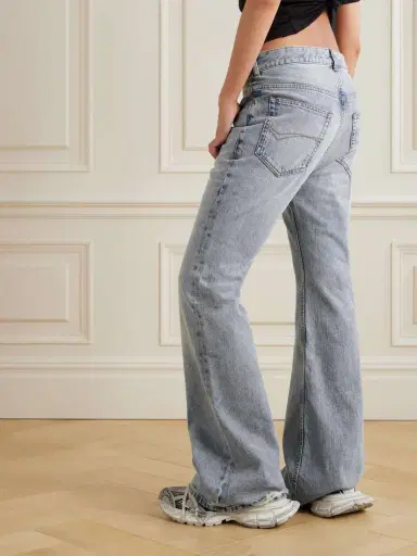 Balenciaga Distressed Low-rise Flared Jeans | Thumbnail 4 Balenciaga Distressed Low-rise Flared Jeans | Thumbnail 4