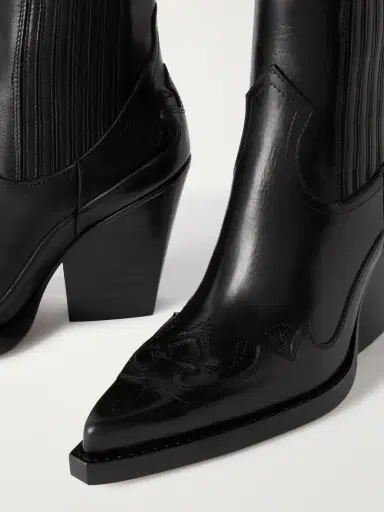 Paris Texas Dallas 100 Embroidered Leather Pointed-toe Ankle Boots | Thumbnail 4 Paris Texas Dallas 100 Embroidered Leather Pointed-toe Ankle Boots | Thumbnail 4