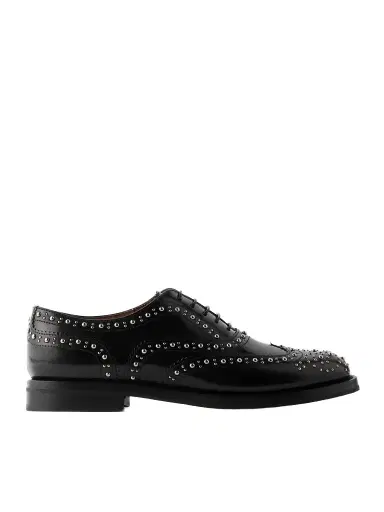 Church's Burwood Met Studded Glossed-leather Brogues | Thumbnail 1 Church's Burwood Met Studded Glossed-leather Brogues | Thumbnail 1