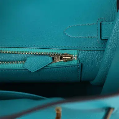 HERMÈS Hermes Birkin 30 Bleu Paon Epsom Gold Hardware | Thumbnail 9 HERMÈS Hermes Birkin 30 Bleu Paon Epsom Gold Hardware | Thumbnail 9