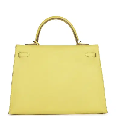 HERMÈS Pre-owned Hermes Kelly 35 Sellier Soufre Epsom Gold Hardware | Thumbnail 5 HERMÈS Pre-owned Hermes Kelly 35 Sellier Soufre Epsom Gold Hardware | Thumbnail 5