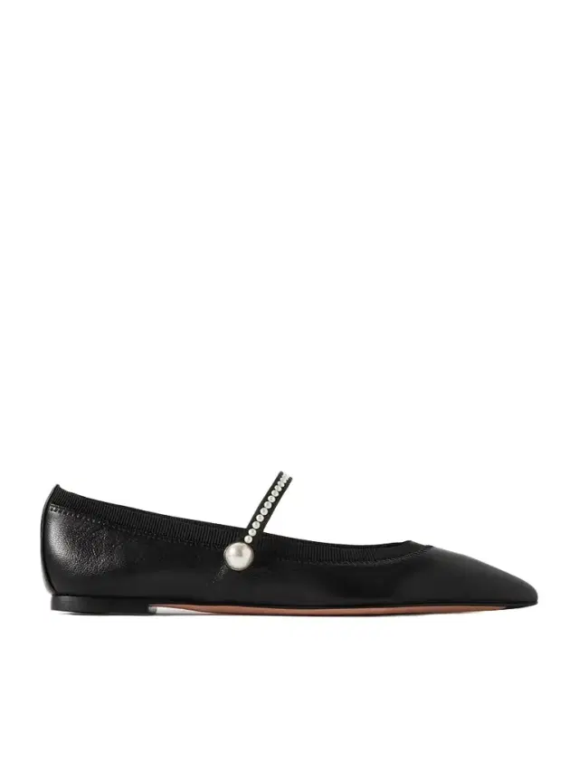 Romy Embellished Leather Flats