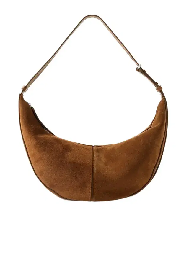 Slide Paneled Suede Shoulder Bag