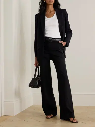 Joseph Morissey Pleated Stretch-wool Twill Straight-leg Pants | Thumbnail 2 Joseph Morissey Pleated Stretch-wool Twill Straight-leg Pants | Thumbnail 2