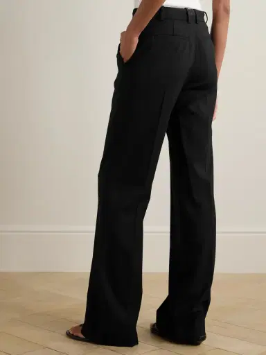 Joseph Morissey Pleated Stretch-wool Twill Straight-leg Pants | Thumbnail 4 Joseph Morissey Pleated Stretch-wool Twill Straight-leg Pants | Thumbnail 4