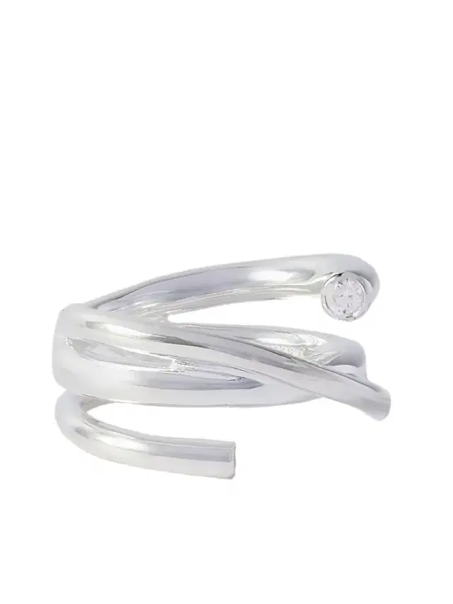 Completedworks plated Recycled Silver Cubic Zirconia Ring