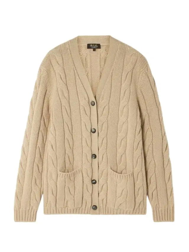 Loro Piana Napier Cable-knit Cashmere Cardigan