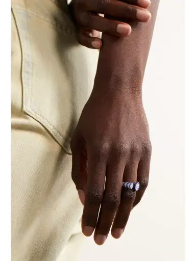 Kamyen 18-karat White Gold, Enamel And Diamond Ring | Thumbnail 2