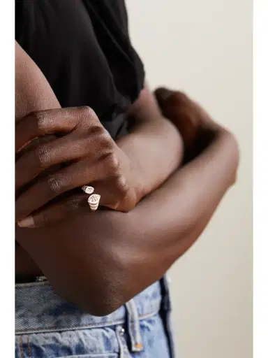 Kamyen 18-karat Rose Gold, Enamel And Diamond Ring | Thumbnail 2 Kamyen 18-karat Rose Gold, Enamel And Diamond Ring | Thumbnail 2