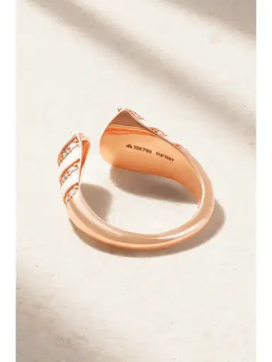 Kamyen 18-karat Rose Gold, Enamel And Diamond Ring | Thumbnail 3 Kamyen 18-karat Rose Gold, Enamel And Diamond Ring | Thumbnail 3