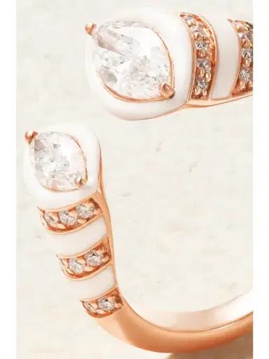 Kamyen 18-karat Rose Gold, Enamel And Diamond Ring | Thumbnail 4 Kamyen 18-karat Rose Gold, Enamel And Diamond Ring | Thumbnail 4