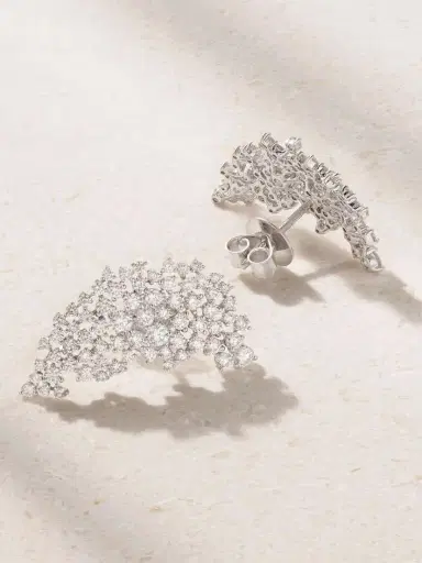 Ananya Scatter 18-karat White Gold Diamond Earrings | Thumbnail 3