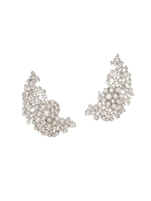 Ananya Scatter 18-karat White Gold Diamond Earrings
