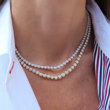 Stephanie Gottlieb Graduated Illusion Tennis Necklace | Thumbnail 3 Stephanie Gottlieb Graduated Illusion Tennis Necklace | Thumbnail 3