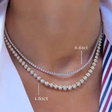 Stephanie Gottlieb Graduated Illusion Tennis Necklace | Thumbnail 8 Stephanie Gottlieb Graduated Illusion Tennis Necklace | Thumbnail 8