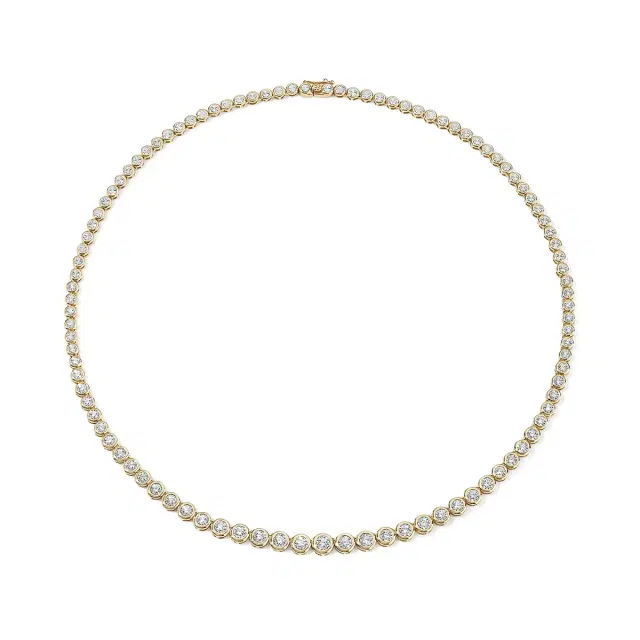 Graduated Illusion Tennis Necklace